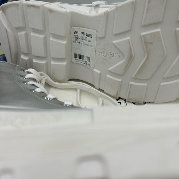 Men's Alexander, McQueen tread, slick sneaker, boots size 42 made in Italy - Picture 6 of 10